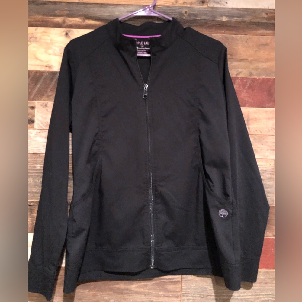 Purple Label women’s scrub jacket.